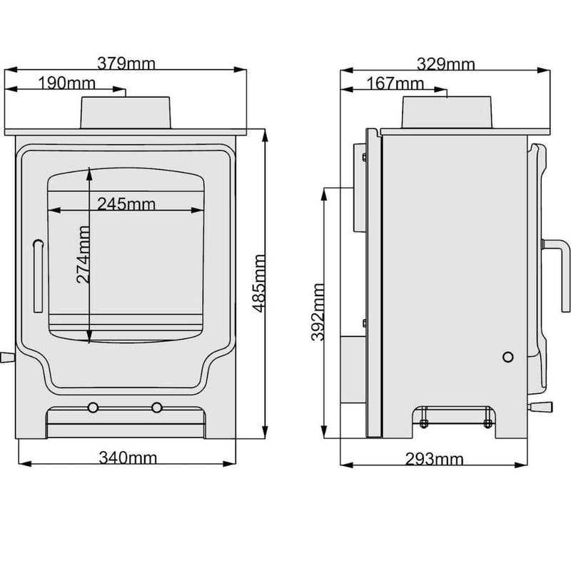 Scout small wood stove Stovefitter's Warehouse